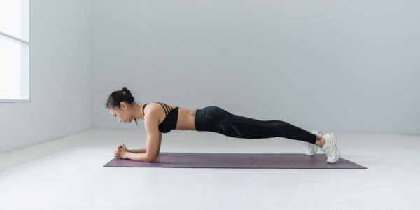 woman working out
