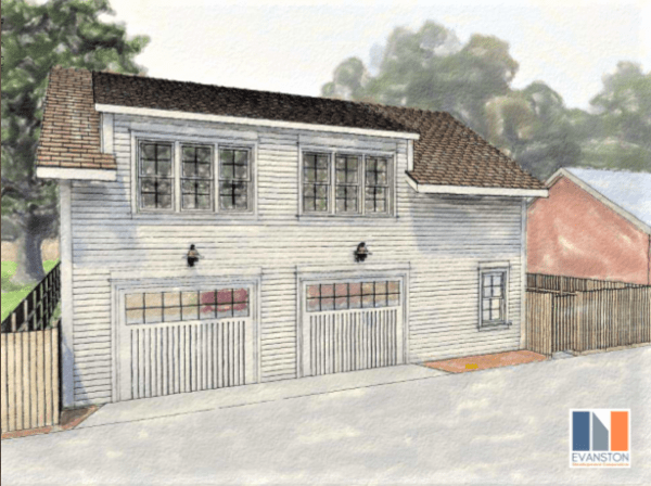 The Coach House to be constructed for HODC by the Evanston Development Cooperative (EDC).