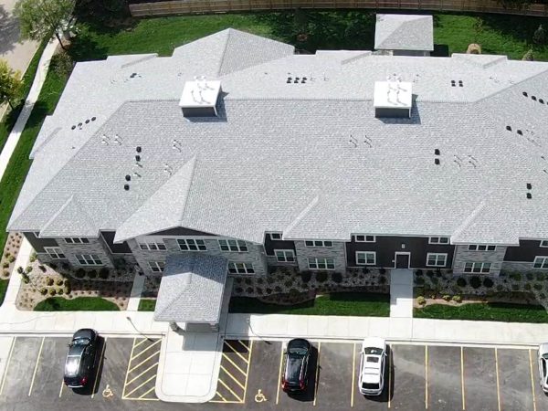 Drone top view of hearts place
