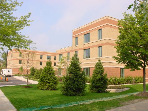 side of the building