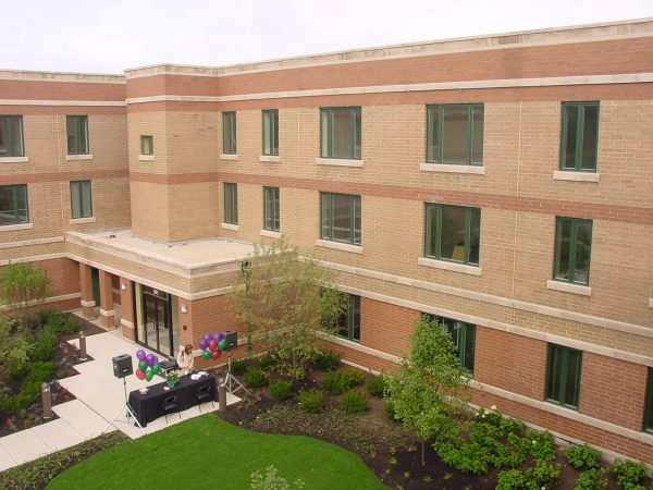 side view of the building