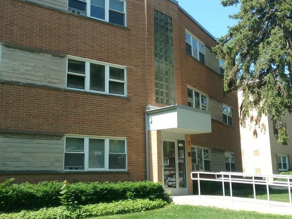 taking the front view of the building