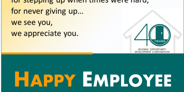 Thank you for showing up each day and giving your best, for stepping up when times were hard, for never giving up... we see you, we appreciate you. Happy Employee Appreciation Day. Text over green and yellow background.
