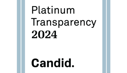 Platinum Transparency 2024 Cadid. Black text over white background with light-blue double-lined border.