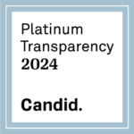 Platinum Transparency 2024 - Candid. Black text on a white background with a double-line in light blue-grey.