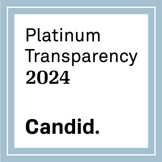 Platinum Transparency 2024 - Candid. Black text on a white background with a double-line in light blue-grey.