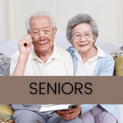 Seniors: elderly Asian couple