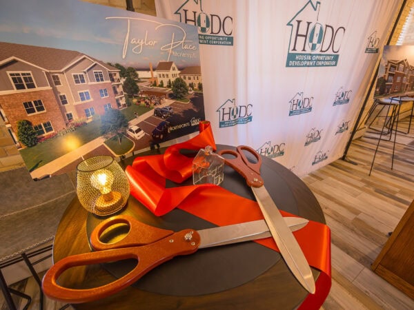 Taylor Place Ribbon Cutting 2/25/2026; McHenry, IL; Housing Opportunity Development Corp; Darris Lee Harris Job#1844