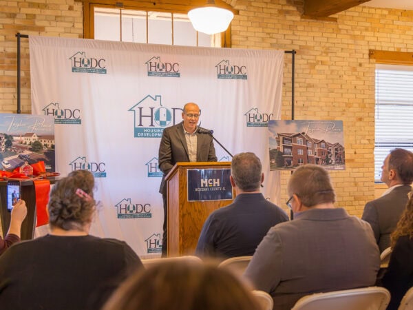 Taylor Place Ribbon Cutting 2/25/2026; McHenry, IL; Housing Opportunity Development Corp; Darris Lee Harris Job#1844