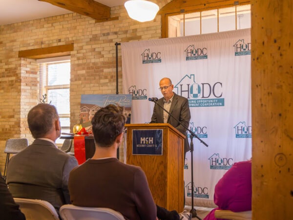 Taylor Place Ribbon Cutting 2/25/2026; McHenry, IL; Housing Opportunity Development Corp; Darris Lee Harris Job#1844