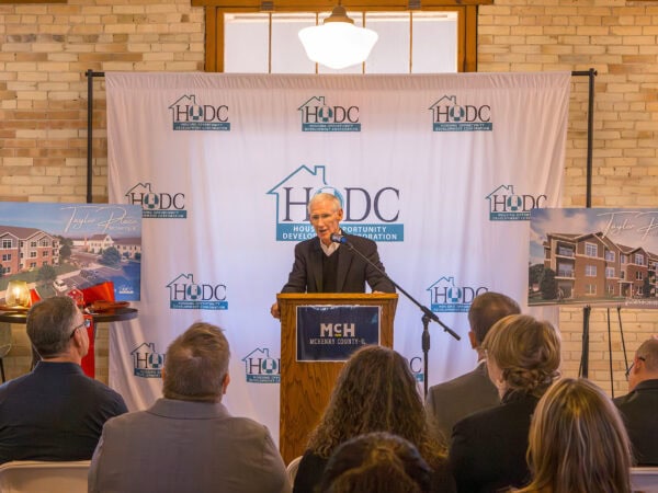 Taylor Place Ribbon Cutting 2/25/2026; McHenry, IL; Housing Opportunity Development Corp; Darris Lee Harris Job#1844