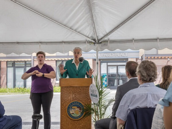 Poupard Place Ribbon Cutting; Northbrook, IL; HODC; Darris Lee Harris Job#1866
