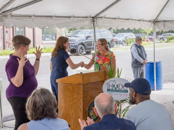 Poupard Place Ribbon Cutting; Northbrook, IL; HODC; Darris Lee Harris Job#1866